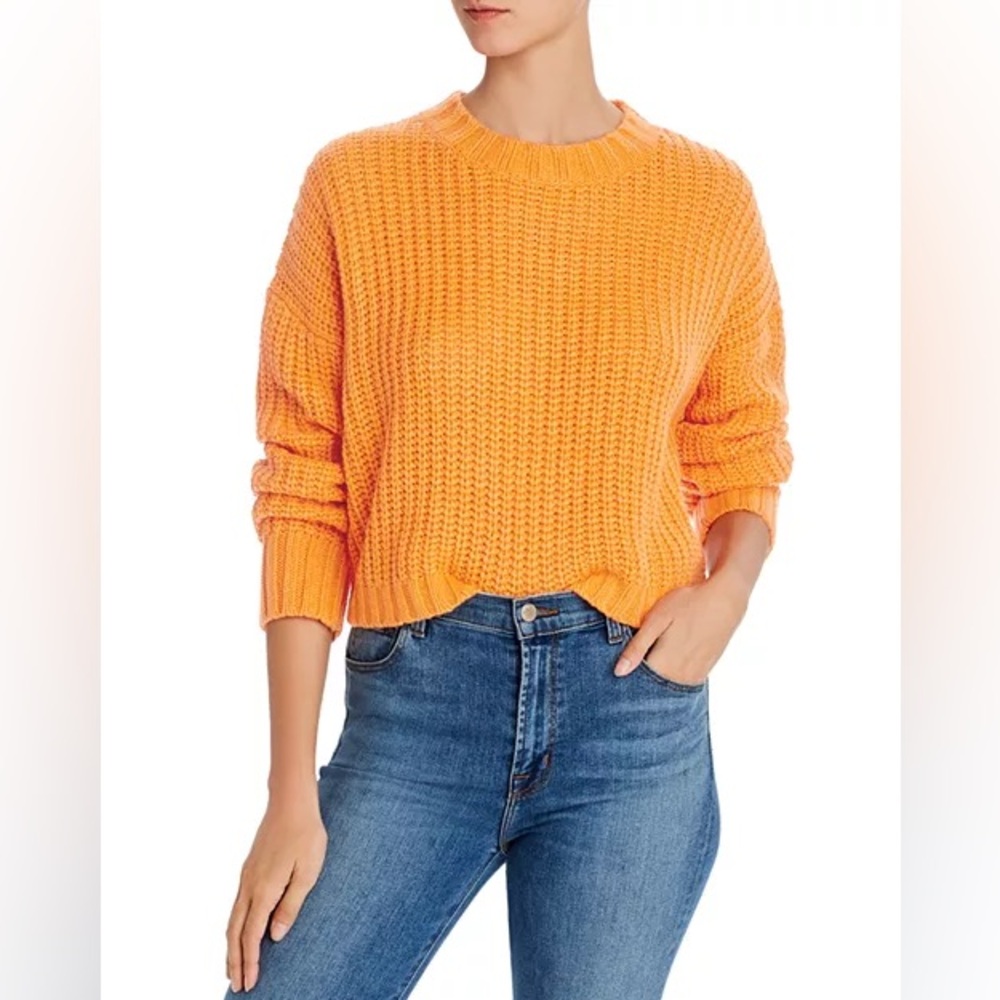 The Fifth Label Author Fisherman Rib Cropped Sweater Orange Women’s M